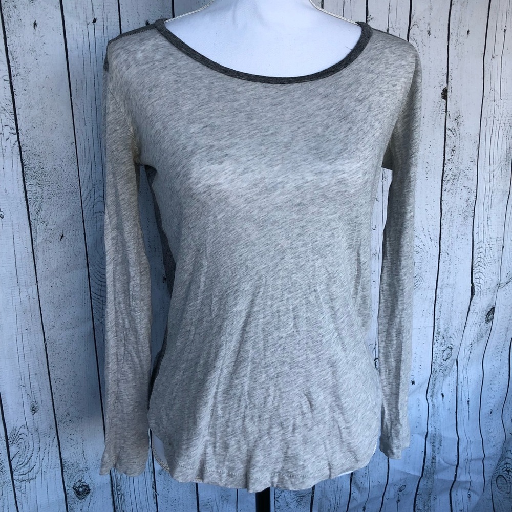 Madewell Two Tone Long Sleeve T Shirt